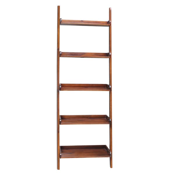 Brown Lean-to 5-tier Shelf Unit