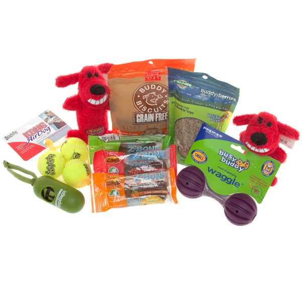 Dog Gift Set of Toys n' Treats for Small Breeds