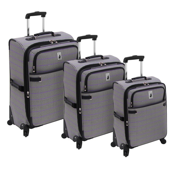 London Fog Abbey Collection 3piece Fashion Spinner Luggage Set