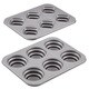 Cake Boss Novelty Nonstick Bakeware 2-piece Round and Square Stacked Cakelette Pan Set