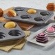 Cake Boss Novelty Nonstick Bakeware 2-piece Round and Square Stacked Cakelette Pan Set