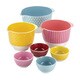 Cake Boss Countertop Accessories 7-piece Basic Print Melamine Mixing and Prep Bowl Set