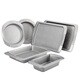 Cake Boss Deluxe Nonstick Bakeware 6-piece Bakeware Set, Grey