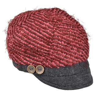 Journee Collection Womens Button Accent Newsboy Cap-Image