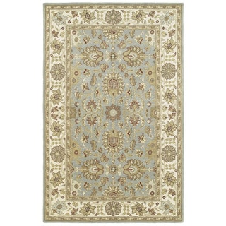 Low Price Anabelle Spa Blue Hand-tufted Wool Area Rug (10' x 14')
