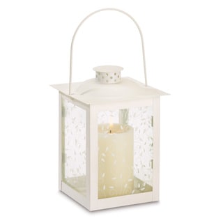 @@@ > Large Ivory Color Glass Lantern