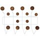 Walnut or Multi Gumball Coat Rack