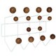 Walnut or Multi Gumball Coat Rack