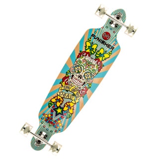 Punisher Skateboards 40-inch Day of the Dead Canadian Maple Longboard-Image