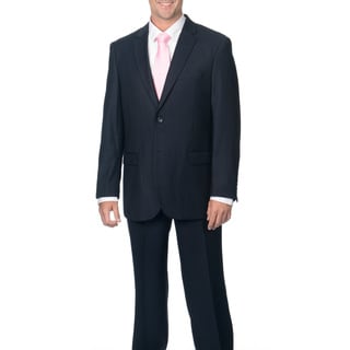 Caravelli Italy Men's Navy Pinstripe Suit-Image