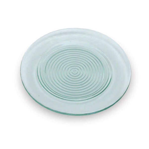 'Rings' Recycled Glass Salad Plate (Set of 4) Overstock Shopping Great Deals on Plates