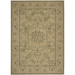 Hot Deal kathy ireland Home Lumiere Sage Wool Rug (9'6 x 13')