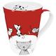 Konitz Globetrotter Cats Mugs (Set of 4)