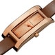 Vernier Women's Rose Gold-Tone Case Brown Triple Wrap Strap Quartz Watch