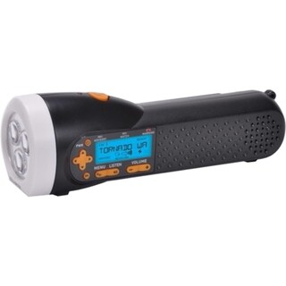AcuRite Emergency Weather Alert NOAA Radio / Flashlight with Hand Cra