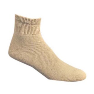 Physician's Choice Women's Tan Diabetic Quarter Socks Size 9-11 (Pack of 3)-Image