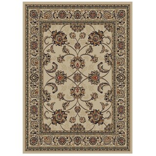 Special Offers Beige Oriental Design Area Rug (7'10 x 9'10)