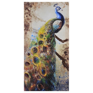 Hot Deal Olivia Salazar 'Peafowl' Canvas Art