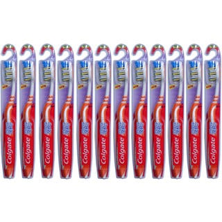 Colgate Wave Zig Zag Comfort Fit Medium Toothbrush (Pack of 12)-Image