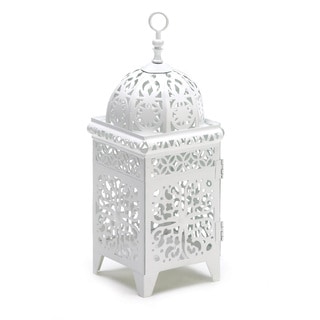 For sale White Scrollwork Candle Lantern