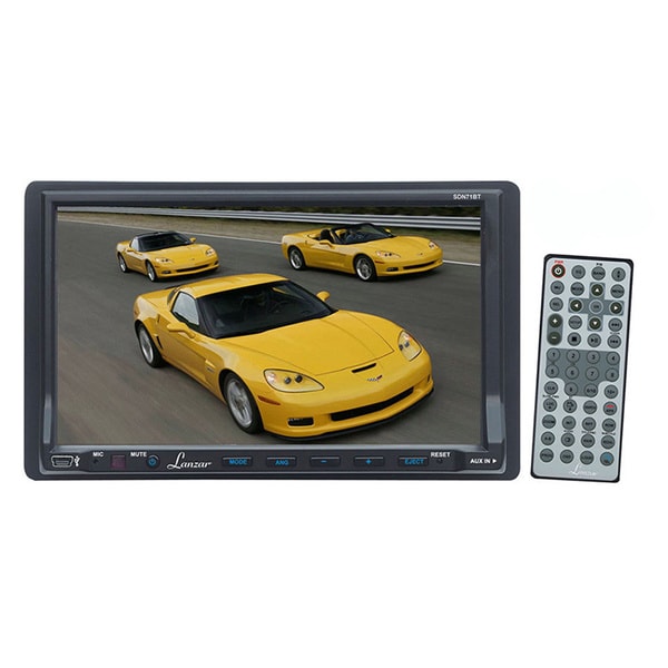Lanzar SDN71BT 7" Double-DIN Touchscreen Bluetooth DVD/CD/MP3/ USB/SD AM/FM Receiver W/ Remote (Refurbished)