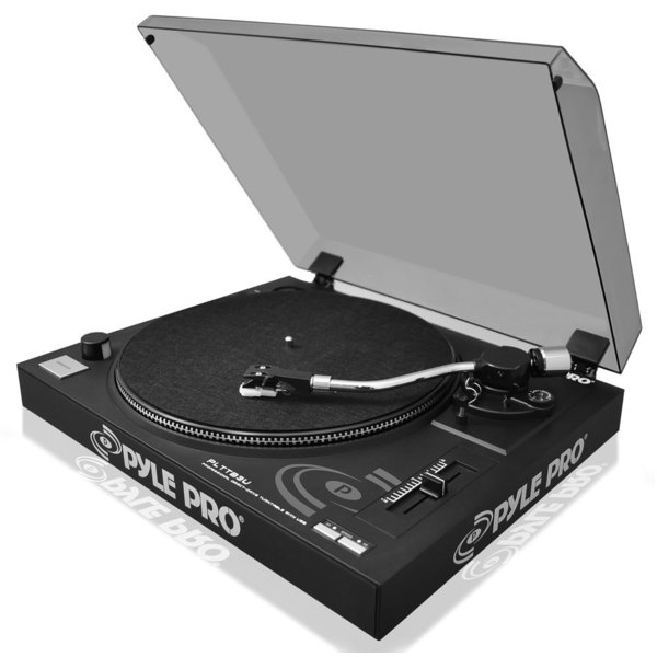 Pyle PLTTB3U Belt Drive USB Turntable with Digital Recording Software (Refurbished)