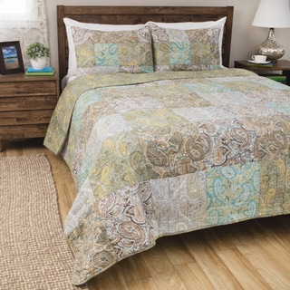 See Reviews Vintage Paisley 3-piece Quilt Set