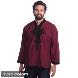 Hand-embroidered Men's Moroccan Kaftan (Morocco)