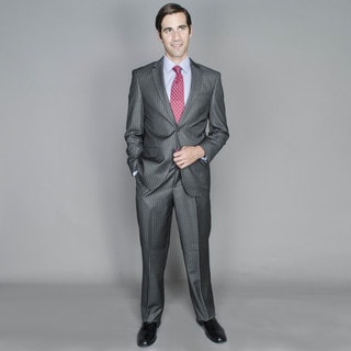 Men's Grey Stripe 2-button Suit-Image