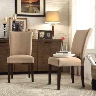 For sale INSPIRE Q Catherine Tan Linen Parsons Dining Chair (Set of 2)