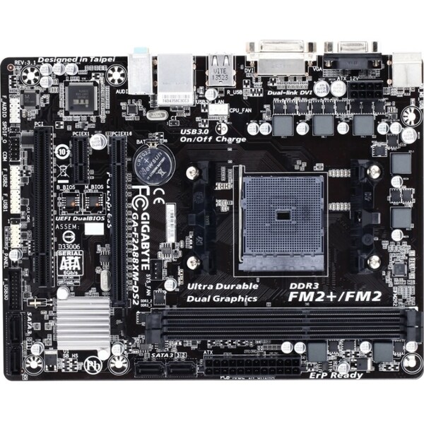 Gigabyte Ultra Durable 4 Plus GA-F2A88XM-DS2 Desktop Motherboard - AM