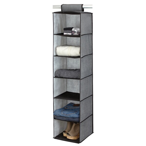 Kennedy Home Collection Grey 6-shelf Sweater Organizer