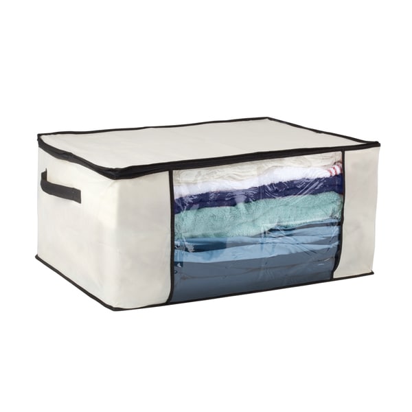 Cream/ Black Blanket Storage Bag