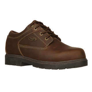 Lugz Men's 'Savoy SR' Brown Leather Slip-resistant Work Shoes