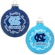 North Carolina Tarheels NCAA Home and Away Glass Ornaments