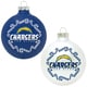 NFL San Diego Chargers Home and Away Glass Ornaments