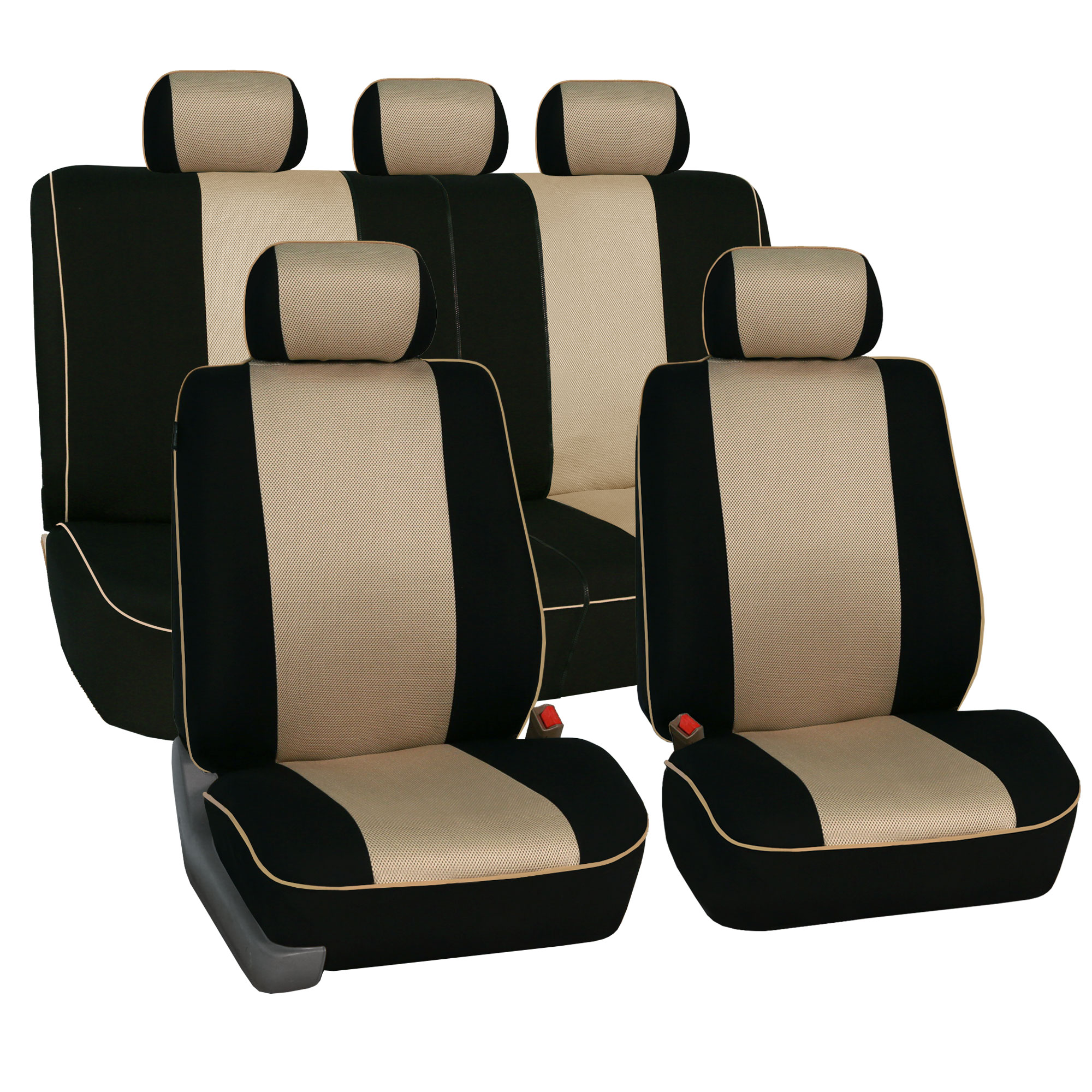 Car Seat Covers +quick view. fh group beige 3d