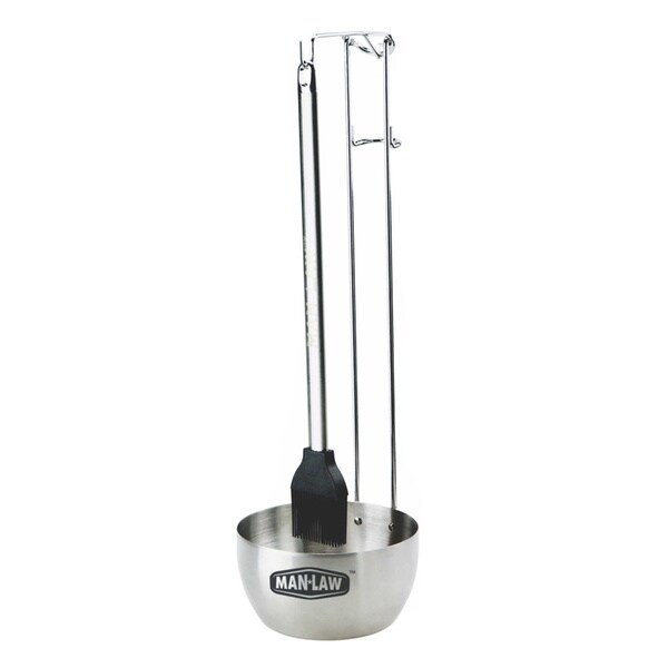 Man Law BBQ Basting Brush and Pot