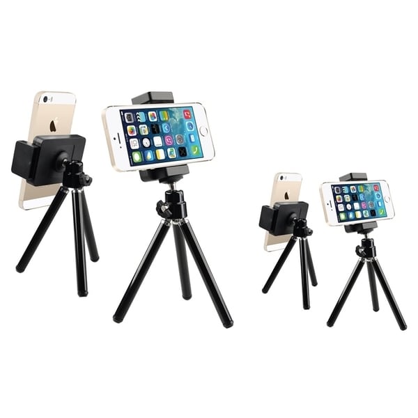 BasAcc Black Tripod Phone Holder (Pack of 2)