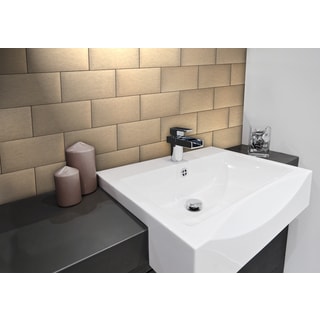 See Reviews EKB Instant Mosaic Champagne Adhesive Tiles (3- x 6-inches)