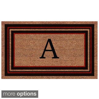 Low Price Handmade Esquire Extra Thick Monogrammed Doormat (2' x 3')