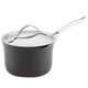 Anolon Nouvelle Copper Nonstick 3 1/2-quart Dark Grey Covered Straining Saucepan