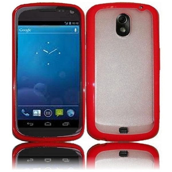 BasAcc Clear/ Red TPU Case for Samsung i515 Galaxy Nexus Prime
