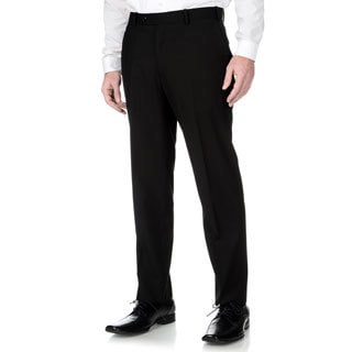 Adolfo Men's Slim Fit Black Textured Pant Separates-Image