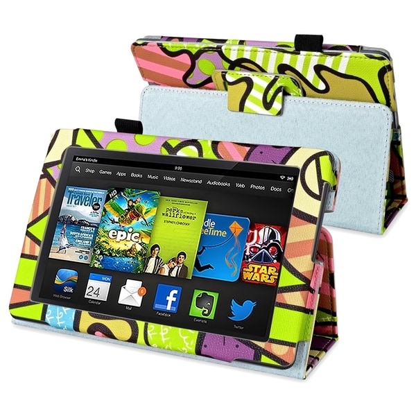 BasAcc Graffiti Stand Leather Case for Amazon Kindle Fire HD 7-inch