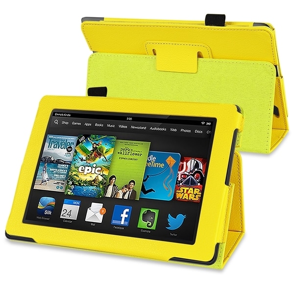 BasAcc Yellow Stand Leather Case for Amazon Kindle Fire HD 7-inch
