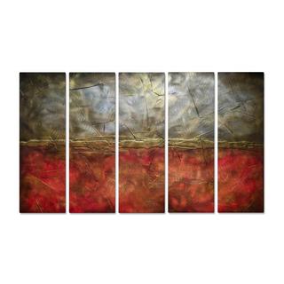 Today Sale Brittney Hallowell 'The Test of the Heart' Metal Art 5-piece Set