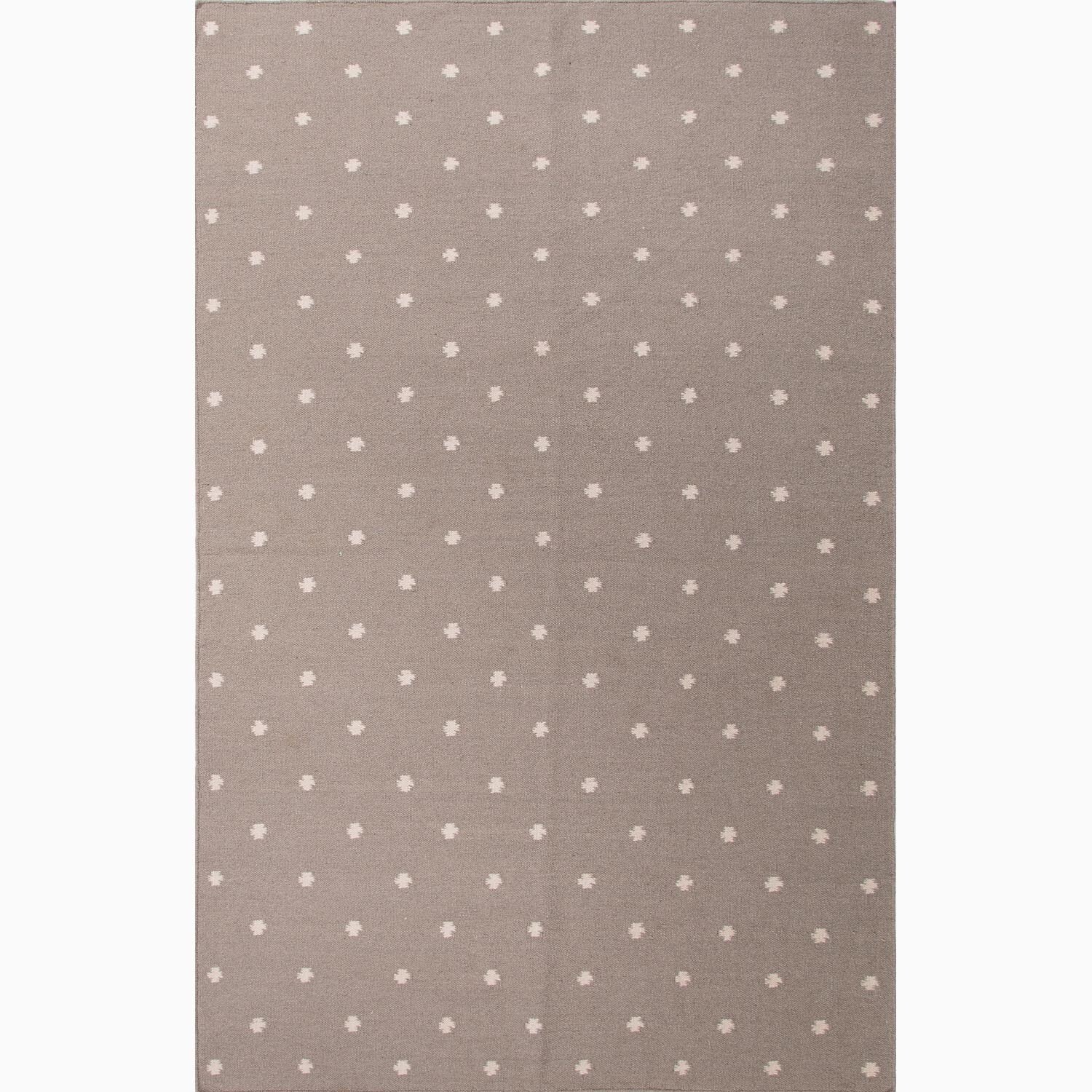 Handmade Geometric Pattern Gray/ Ivory Wool Accent Rug (2x3)