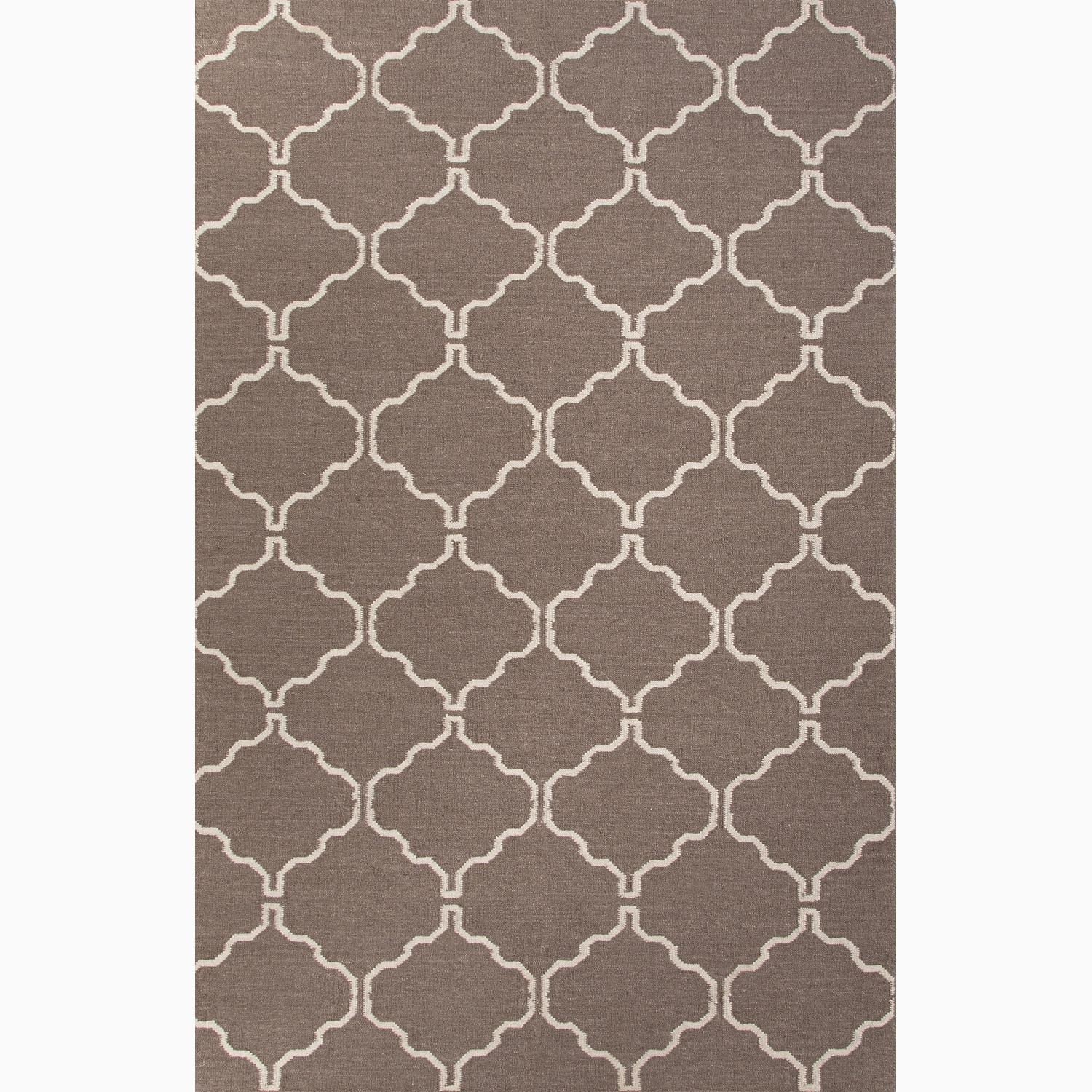 Hand made Moroccan Pattern Gray/ Ivory 100 percent Wool Rug (8x10)