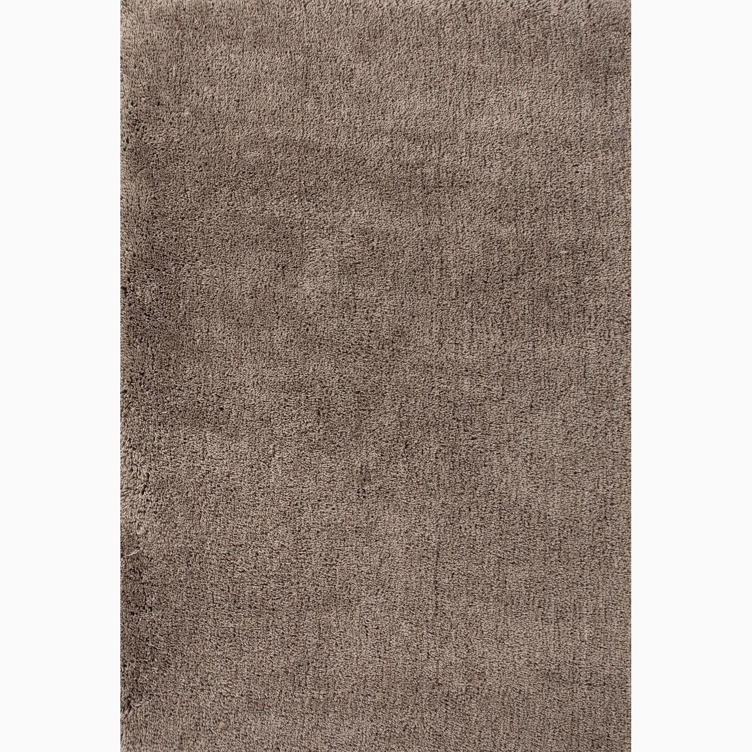 Handmade Solid Pattern Taupe/ Tan Polyester Rug (2 X 3)